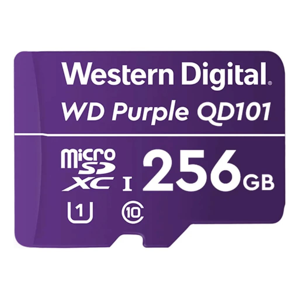Cartão Memória Micro Sd 256gb 20mb/s Western Digital Wd purple C10
