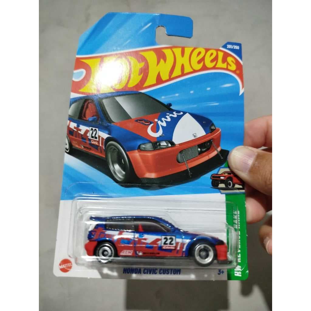 Hot Wheels Honda Civic Custom Hot Wheels 2024 Série HW J-Imports Carrinho Coleção Miniatura