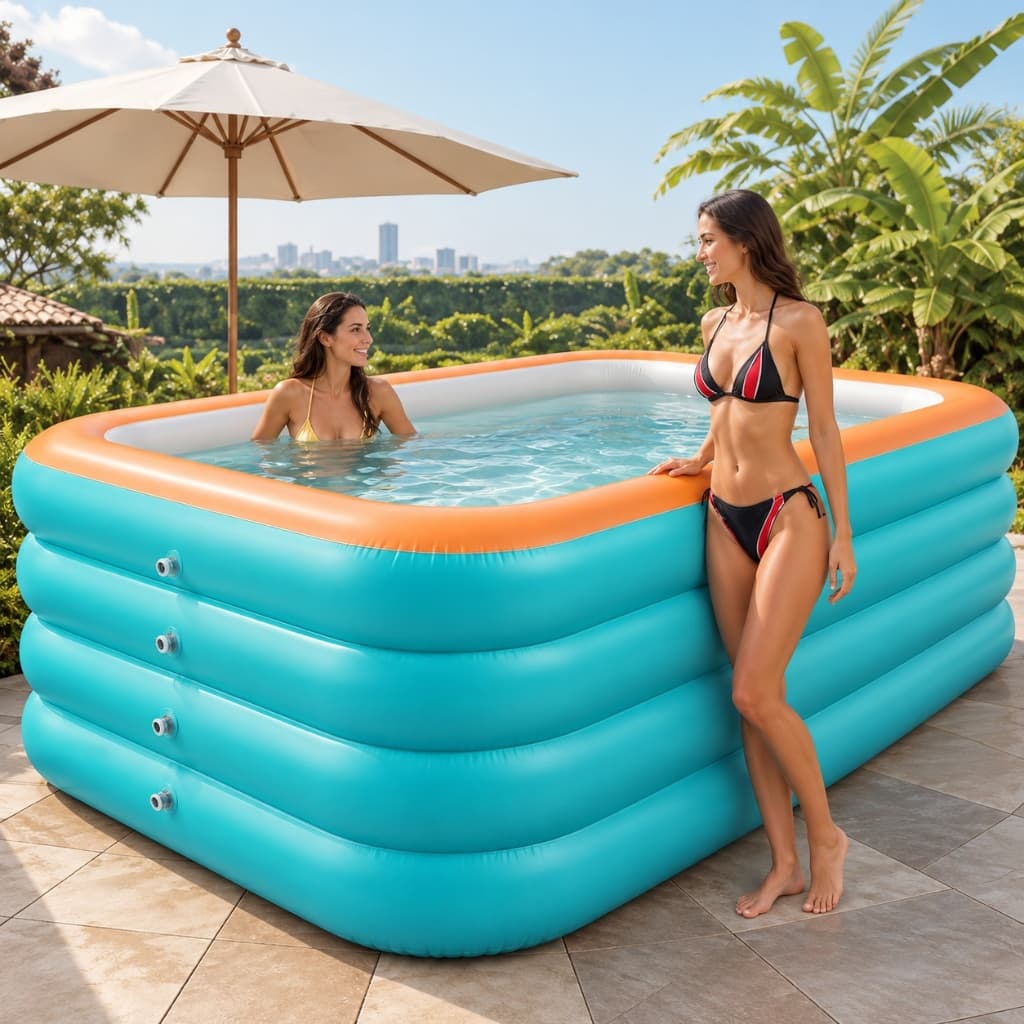 Piscina inflável da grande capacidade, piscina inflável portátil dobrável, grande associação do partido