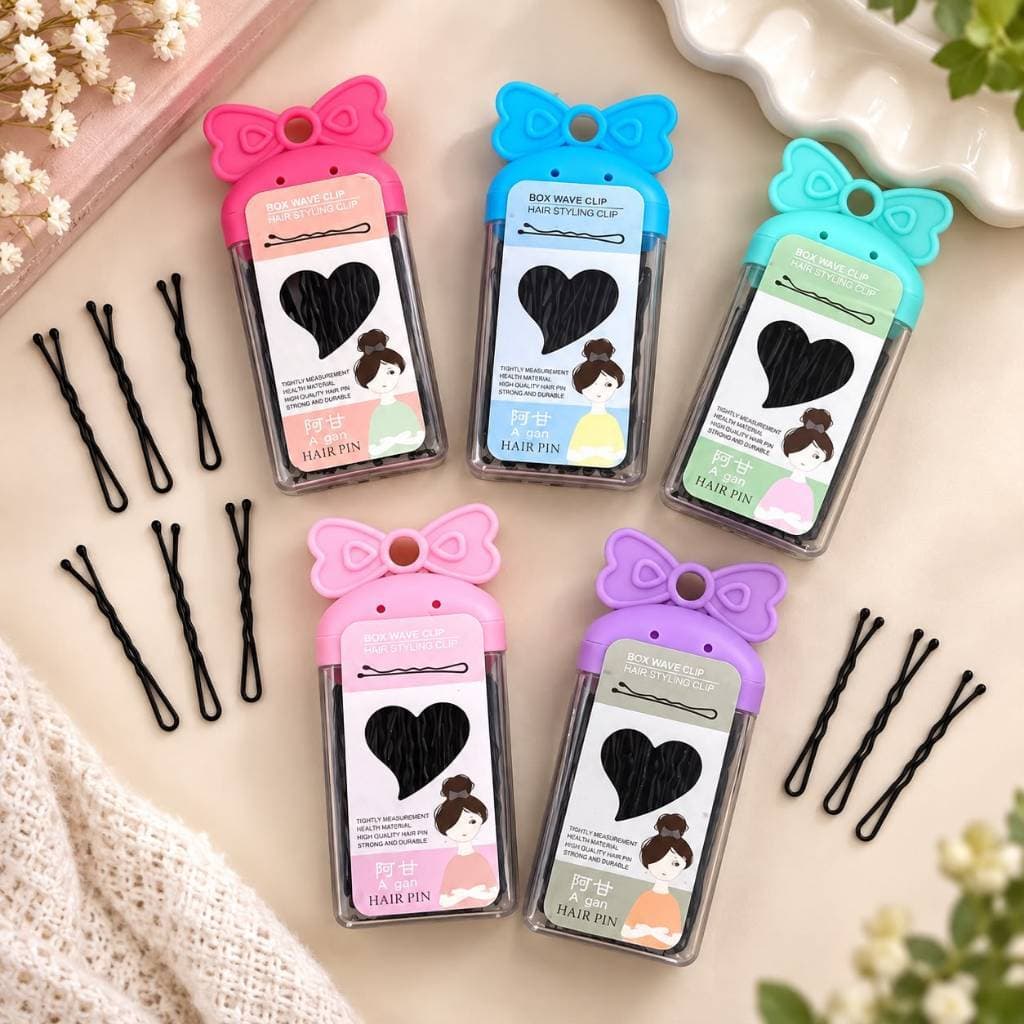 Grampo de Cabelo Preto 5cm Caixa Com 30 Unidades Kit 1 2 3 ou 4 Caixas Para Penteado Coque Feminino