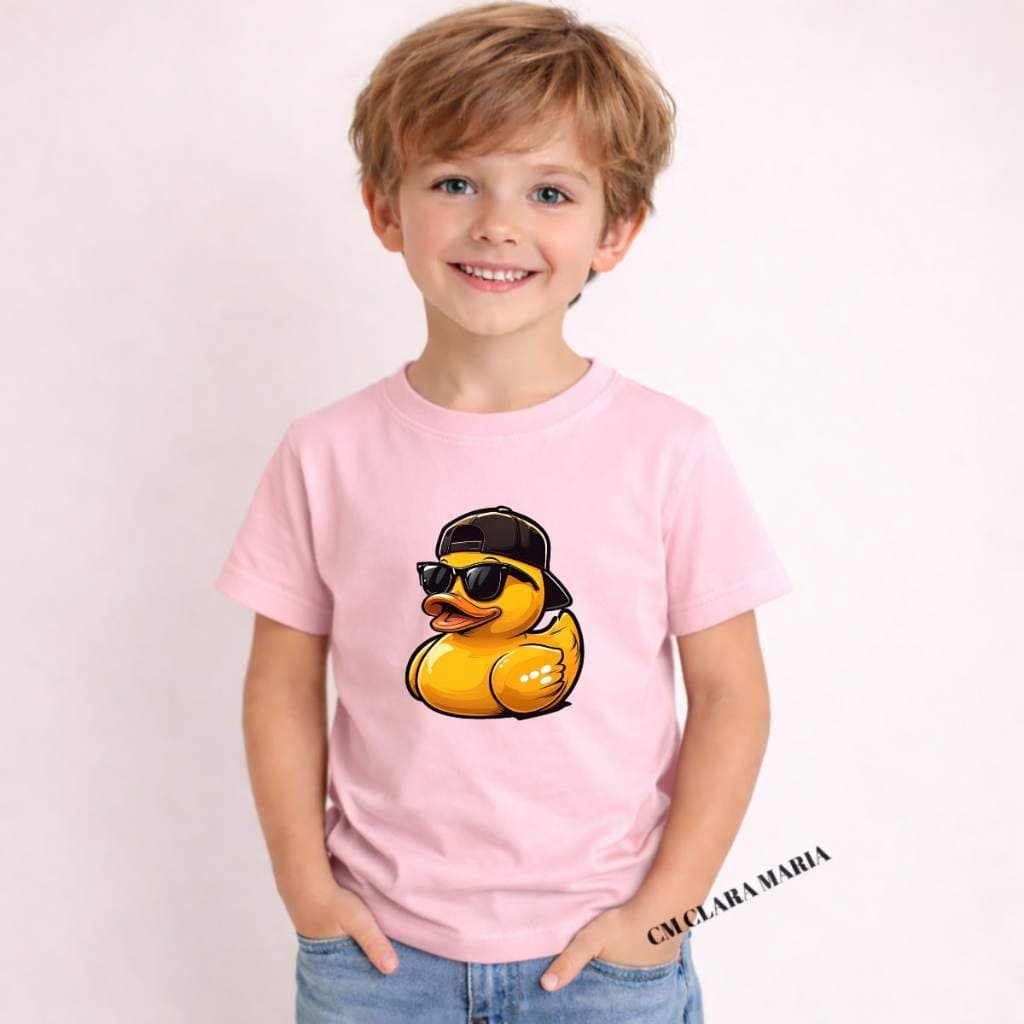 Camisa Infantil Menino PATO DE OCULOS Qualidade Casa Rua Festa Parque Escola Shopping PROMOÇÃO