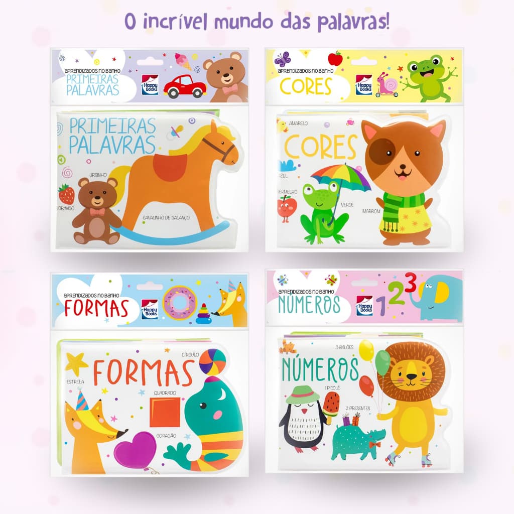 Livro Infantil Aprendizados no Banho - Happy Books