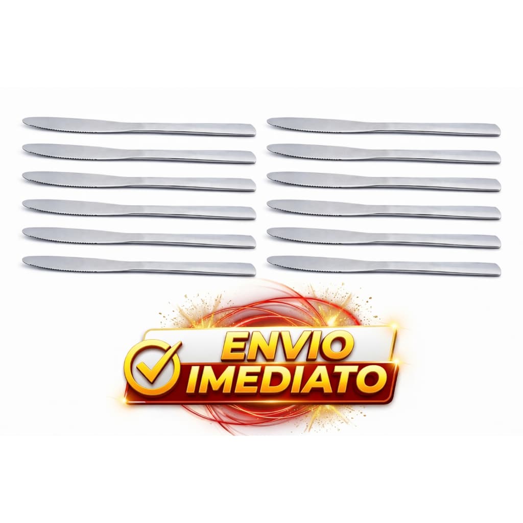 Jogo de Facas de Mesa Inox Chef Line – Linha Eros (12 Unidades)