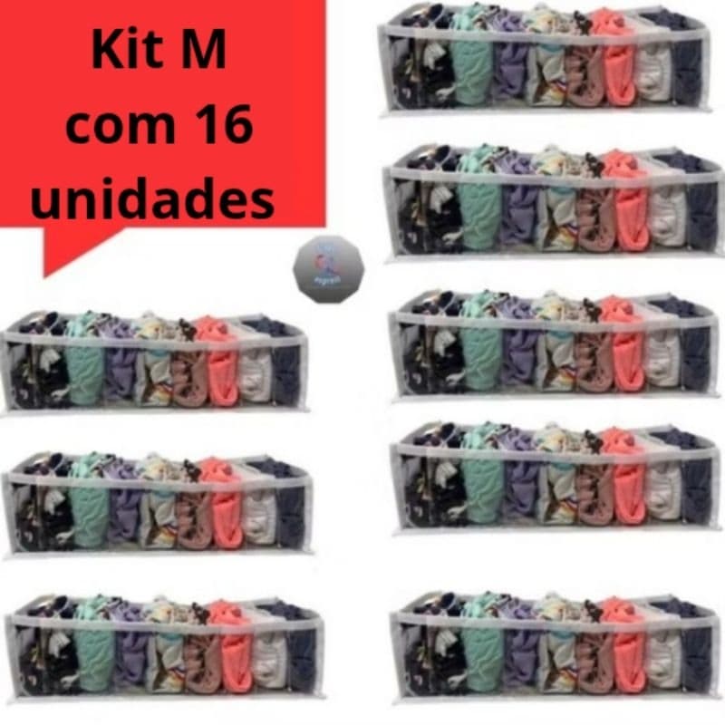 kit 16 Colméia organizadora de gavetas, tamanho M. guarda roupa de Bebê e roupa de academia e blusinha...