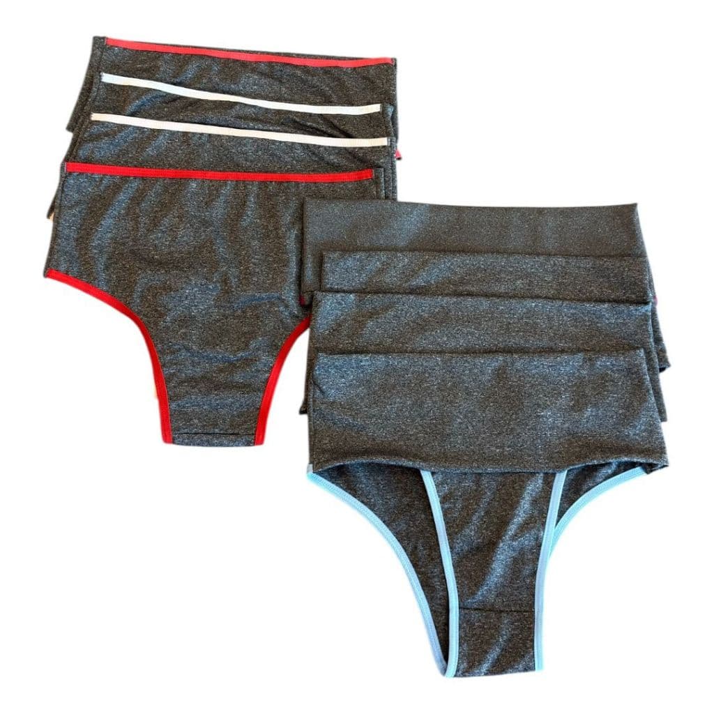 Kit 3/4/5 Calcinhas Fitness Cós Alto Calcinha Seca Barriga Calça Cintura Alta Modeladora