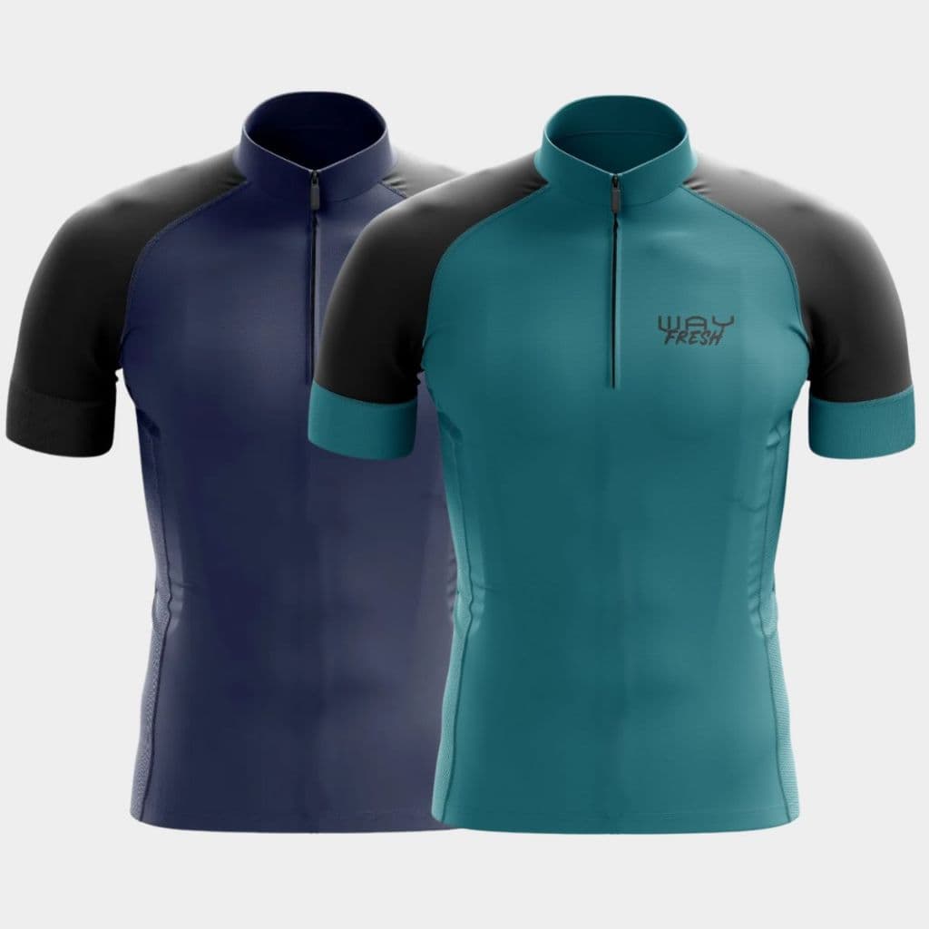 Kit 2 Camisas Camisetas Masculina Ciclismo Proteção UV Refrescante Conjunto Bike Pedal Mtb