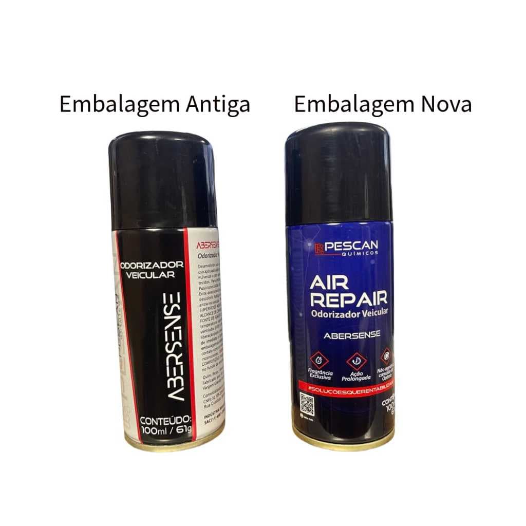 2 Higienizador e Limpa Ar Condicionado Veicular Spray 100ml Perfumado Pescan