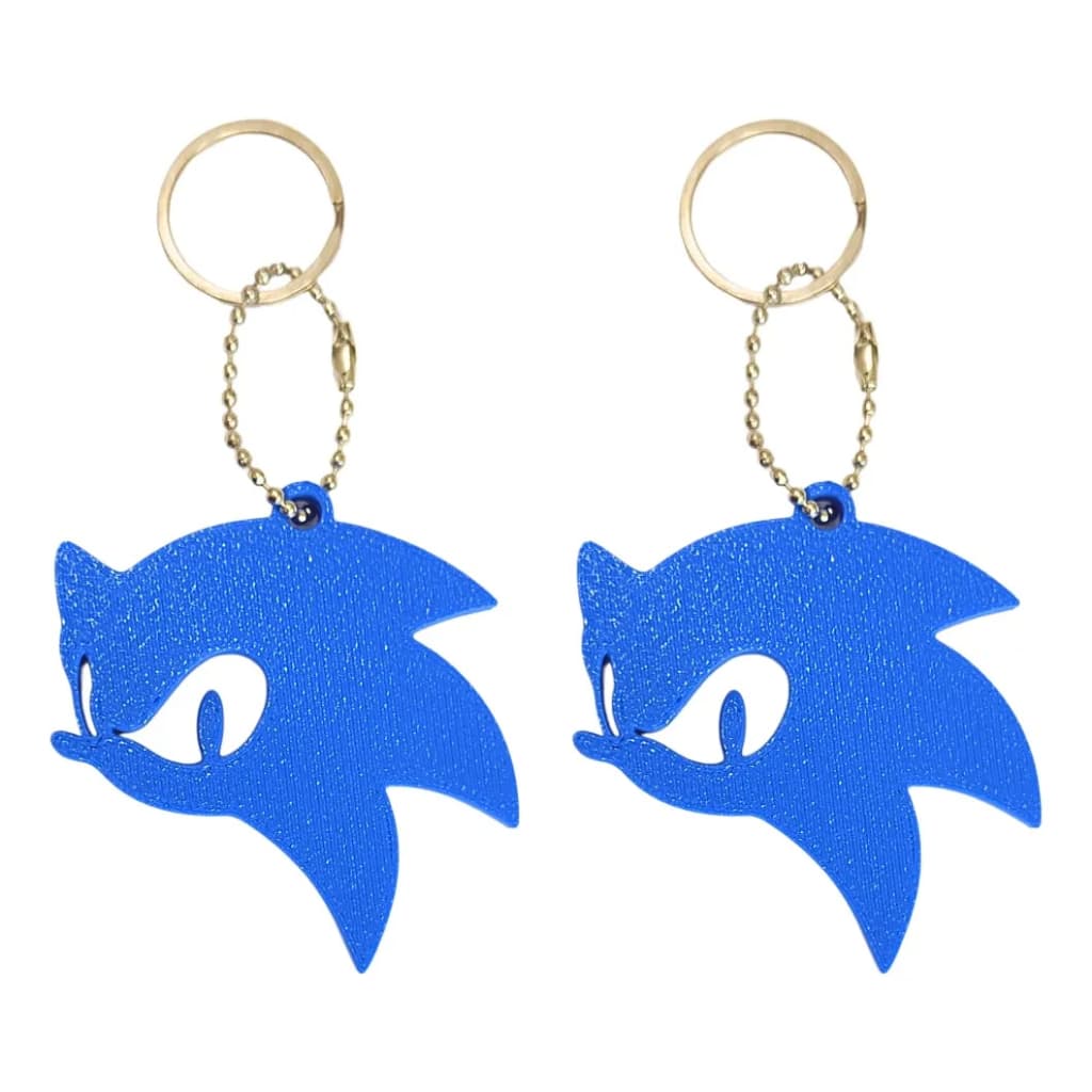 2 Chaveiros 3d Temático Sonic Porco Espinho Gamer