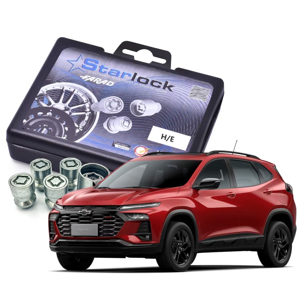 Trava Antifurto de Rodas Farad Starlock - Chevrolet - Tracker 2014 a 2025