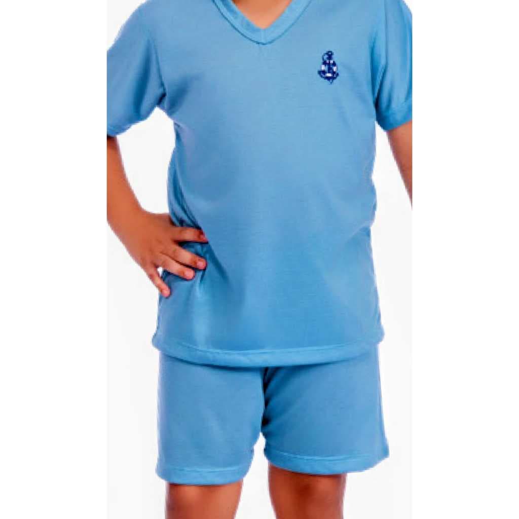 Pijama infantil meia manga menino personagem