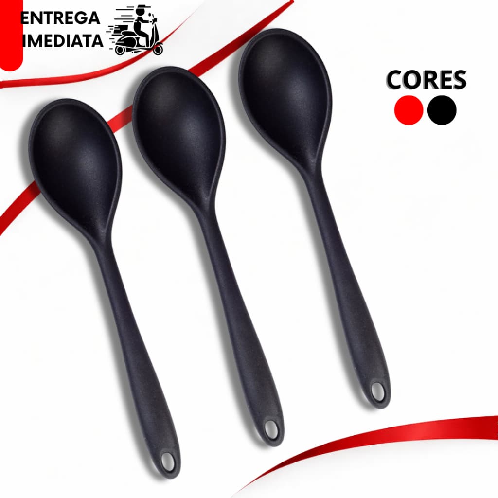 3/2/1 Colher de Silicone Arroz Grande Servir Utensílio de Cozinha Restaurante Não Risca