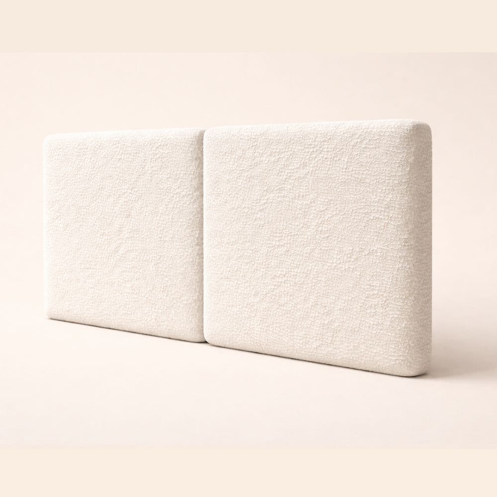 Cabeceira Itália Orgânica Modular Estofada Luxo Sofisticado Bouclé Corino Linho Quarto Moderno Solteiro, Queen e King