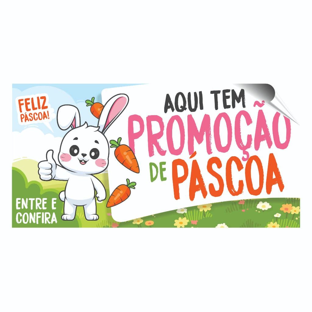 Adesivo Para Vitrine Páscoa 50x100cm Loja Rosa