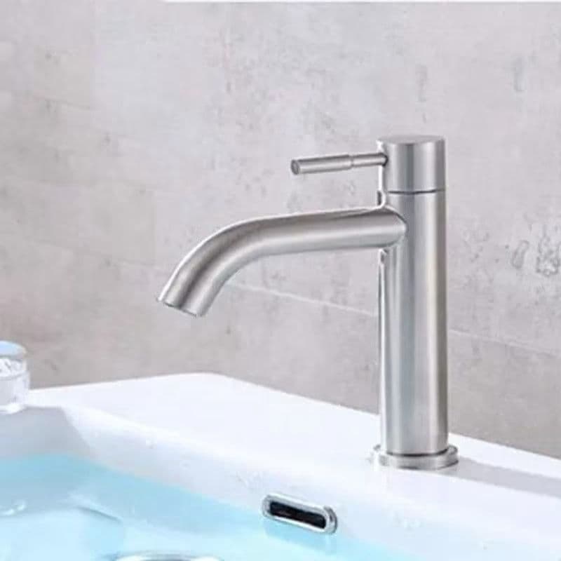 Torneira Gourmet de Bancada em Aço Inox 201– Curva  Baixa .Escovada
