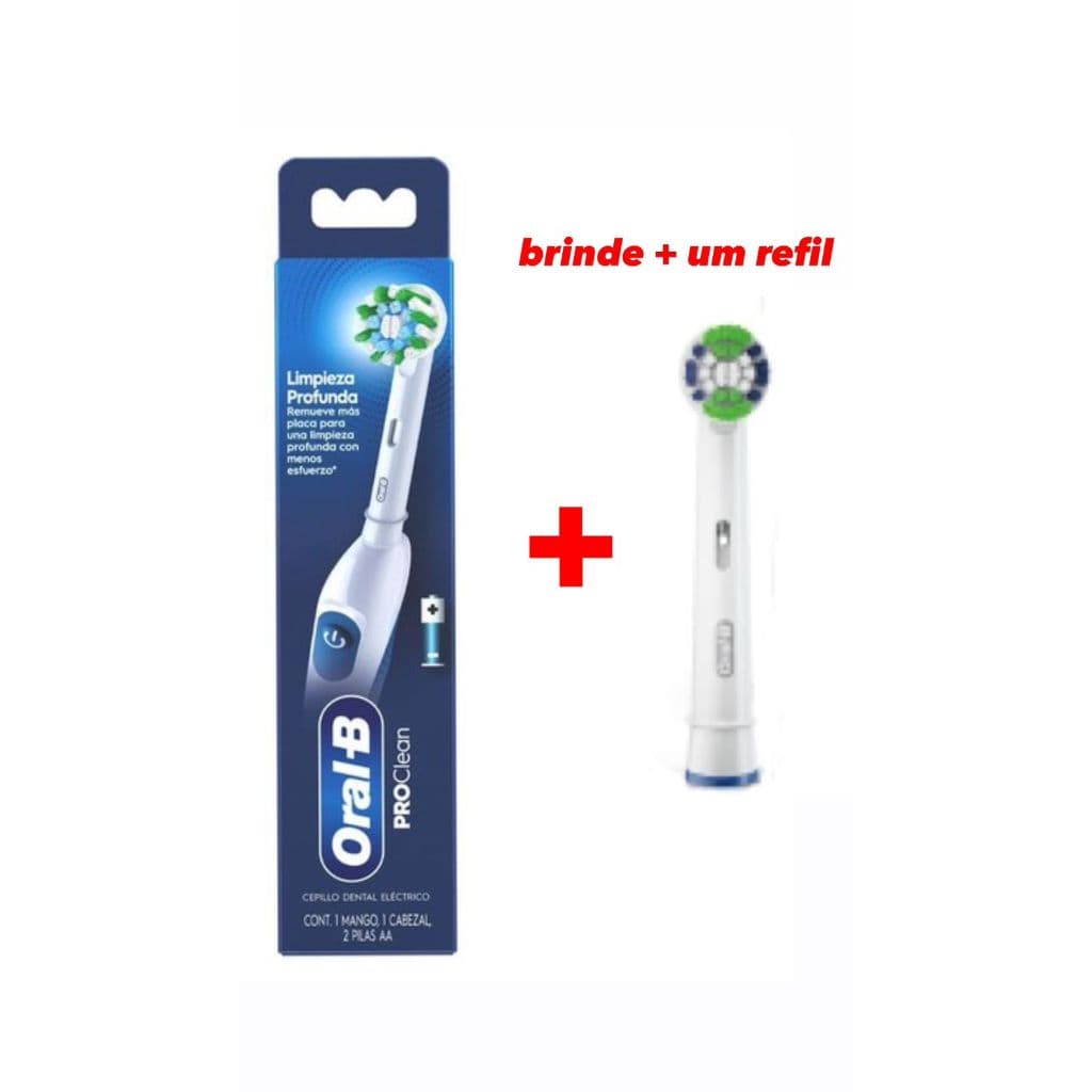 Escova Dental Eletrica Oral-B Pro Clean com mais 1 Refil