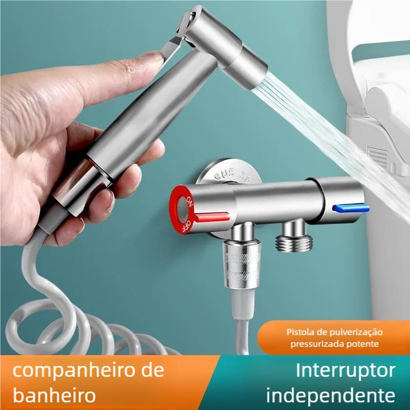 Oferta Imperdível: Ducha Luxo Higiênica Completa - Chuveirinho Banheiro Privado Válvula