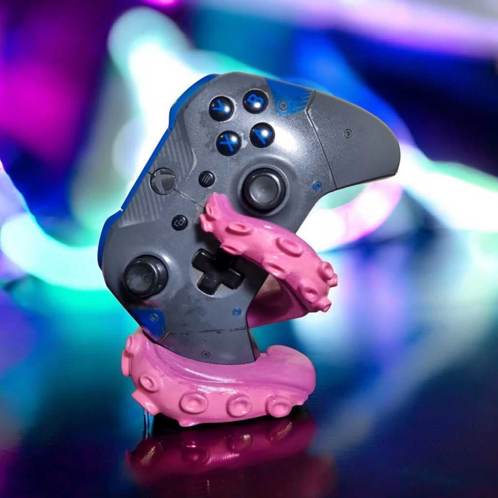 Suporte Tentáculo para Controle | Porta Controle Xbox PS4 PS5 | Organizador Setup Gamer