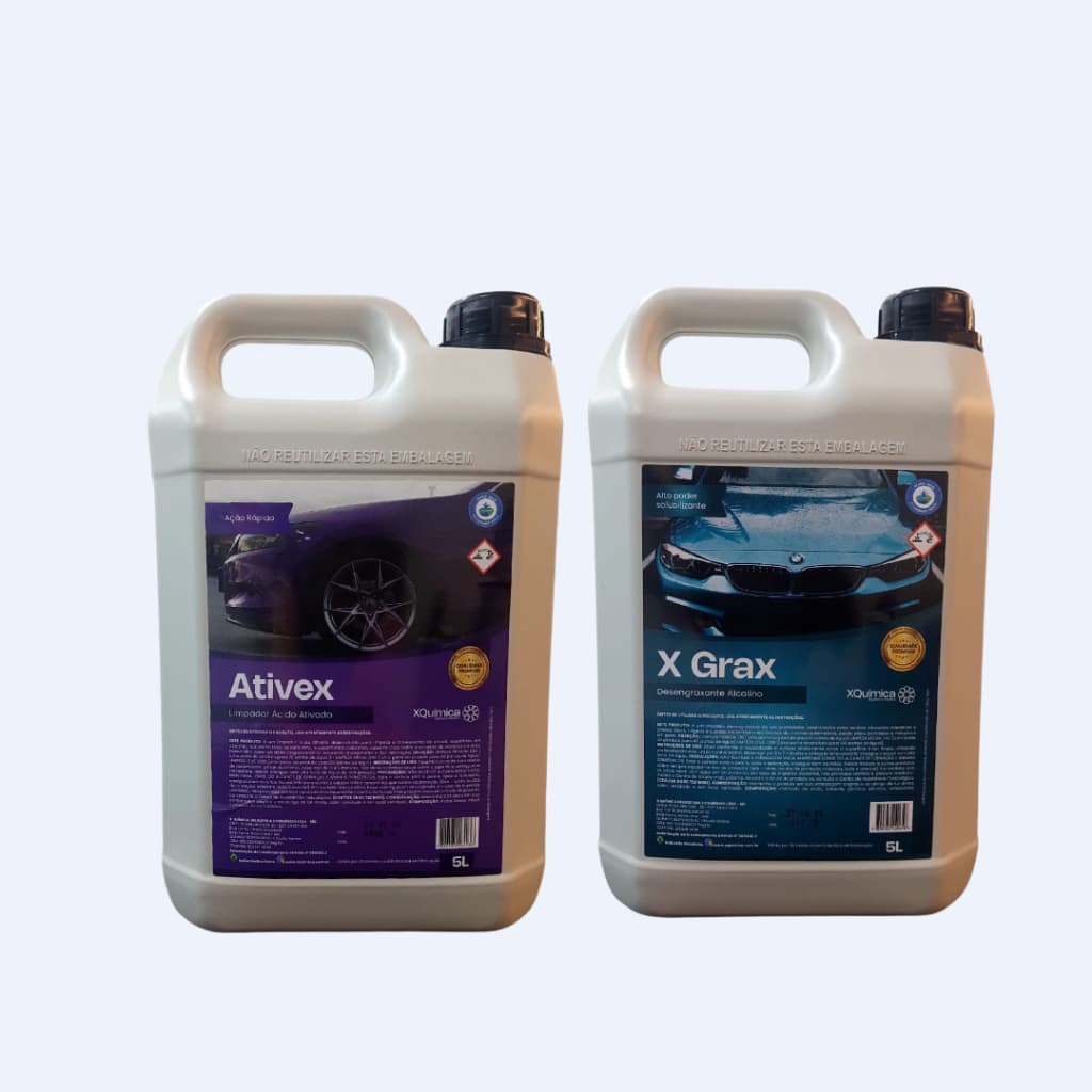 Kit Limpador Ácido Ativado + Desengraxante Automotivo- 5l
