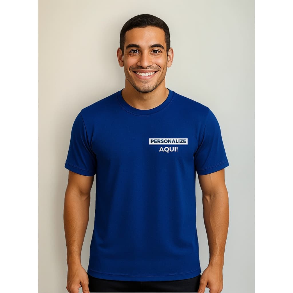 Kit 5 Camisetas Premium Envio Rápido Malha Fria Pv Personalizada Uniforme Logo Foto Marca Empresa