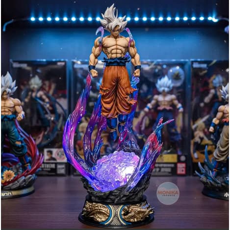 Action Figure Goku Super Saiyan 25cm Dragon Ball Z | Boneco Anime Estátua PVC Colecionável Decoração