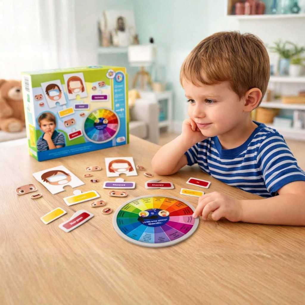 Jogo Educativo Emoções Infantil Roleta Encaixe Atividade