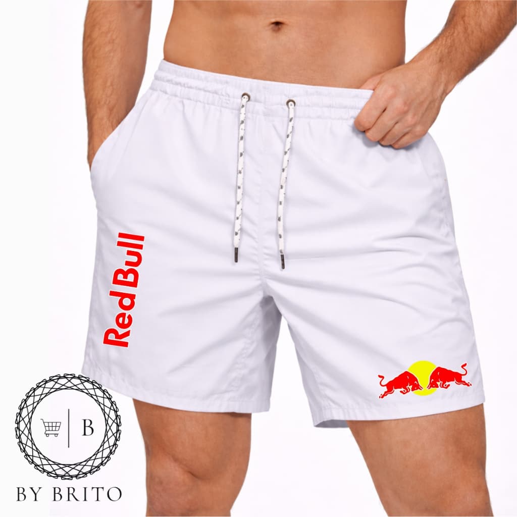 Short Bermuda Mauricinho Antiodor Esportiva REDBULL - Academia, Skate, Basquete, Corrida Tactel