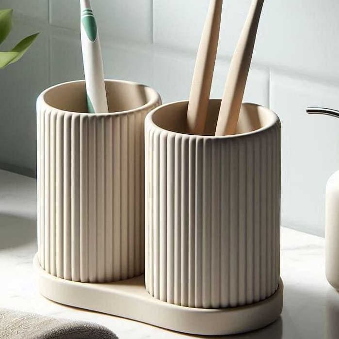 Porta Escovas de Dente / pincel de maquiagem/organizador /estiloso/elegante/moderno/banheiro/lavabo