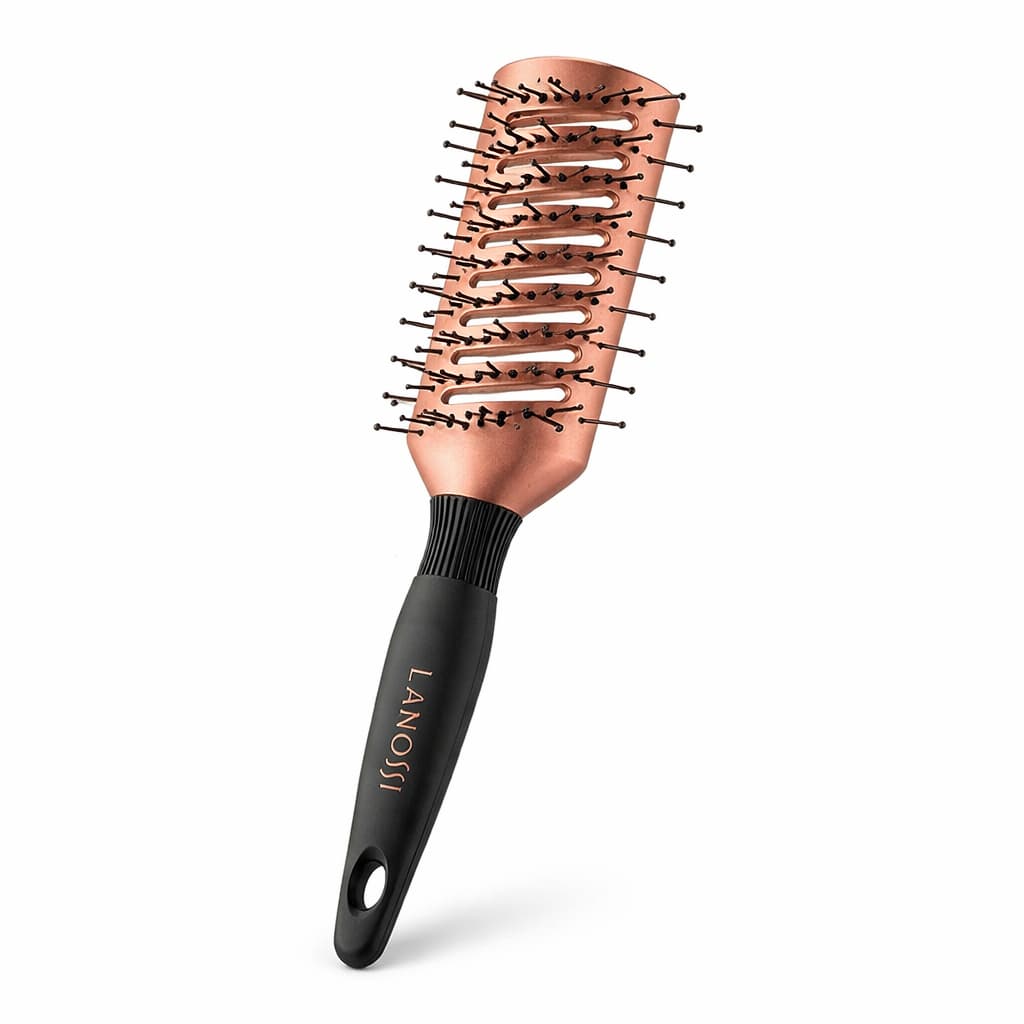 Escova de Cabelo Ventilada Bronzer Lanossi Profissional Macia