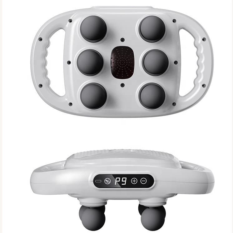 Massageador Elétrico Corporal com 6 Pontas – Pistola de Massagem Muscular Profunda