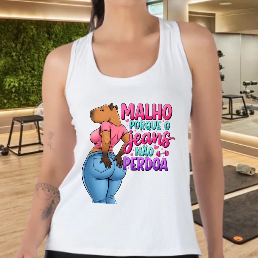 Regata Feminina Fitness Academia Leve Confortável Para Treino