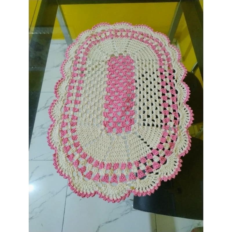 tapete crochê/ tapete artesanal para sala, quarto, banheiro ou cozinha