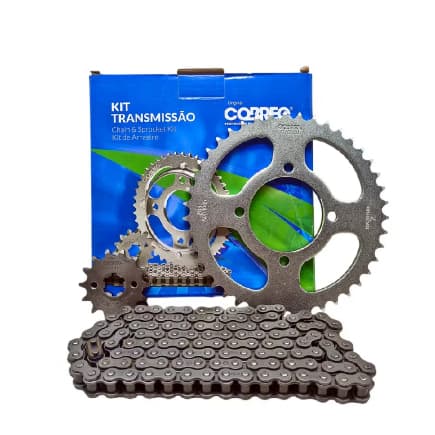 Kit Relação Transmissão Cobreq Yamaha Ybr125  00 A 08 Factor 125 09 A 16