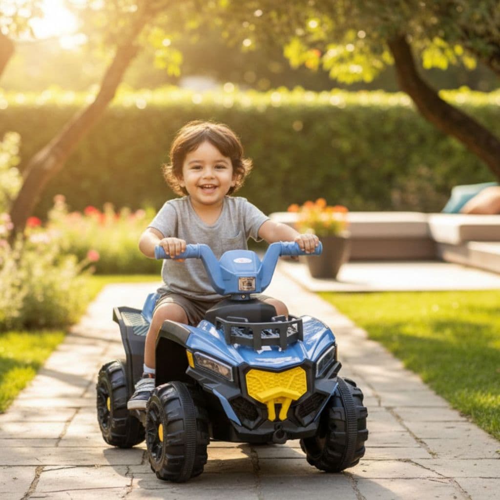 Quadriciclo Infantil Elétrico Bateria Recarregável 6V Veículo Brinquedo Carrinho Criança Robusto
