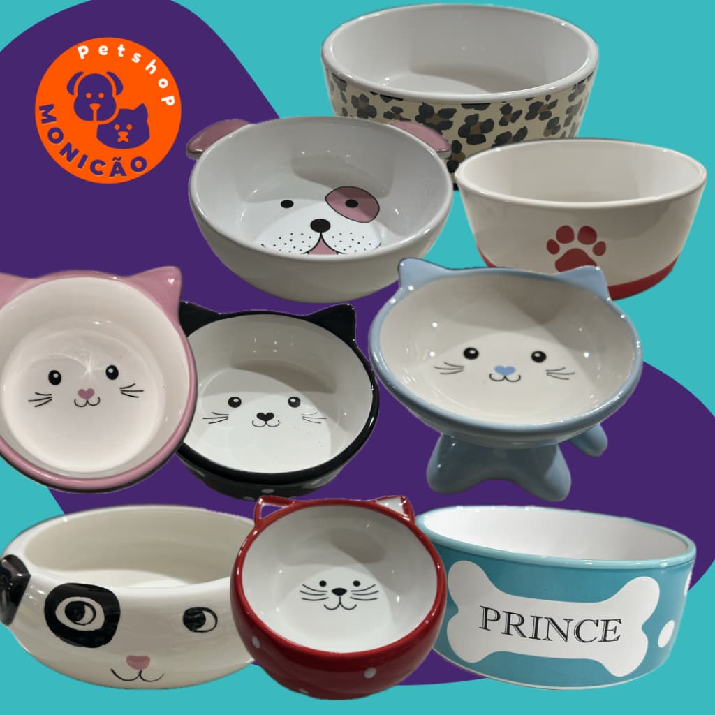 The Pets Brasil Comedouros de cerâmica