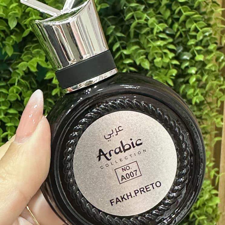 Perfume Árabe Arabic Collection Fakh Preto A007 Masculino - 25ml