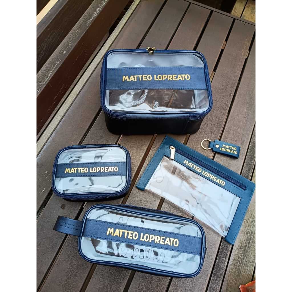 Kit Organizador Infantil Personalizado com Nome Necessaires Transparentes para Mochila, Escola e Viagem