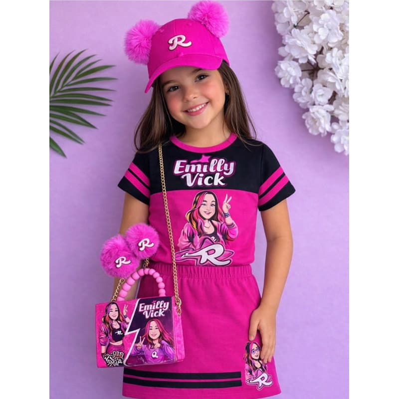 Conjunto infantil Os Rosas Emilly Vick e Kethylen!