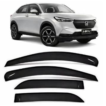 Calha Defletor de Chuva Honda HR-V 2022 a 2024 4Portas Fumê Ecoflex