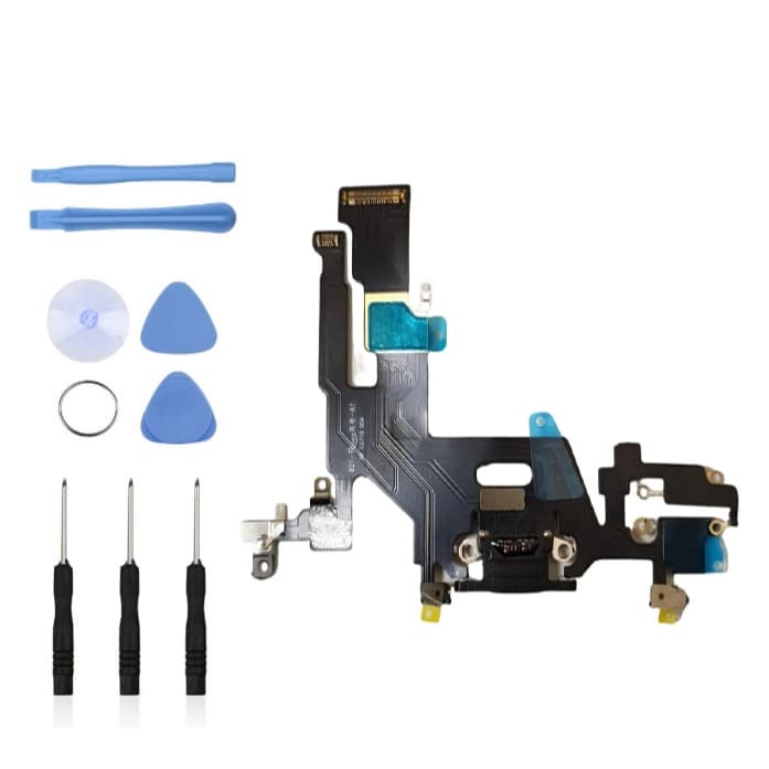 Conector De Carga iPhone 11 Dock Flex Microfone Antena Light