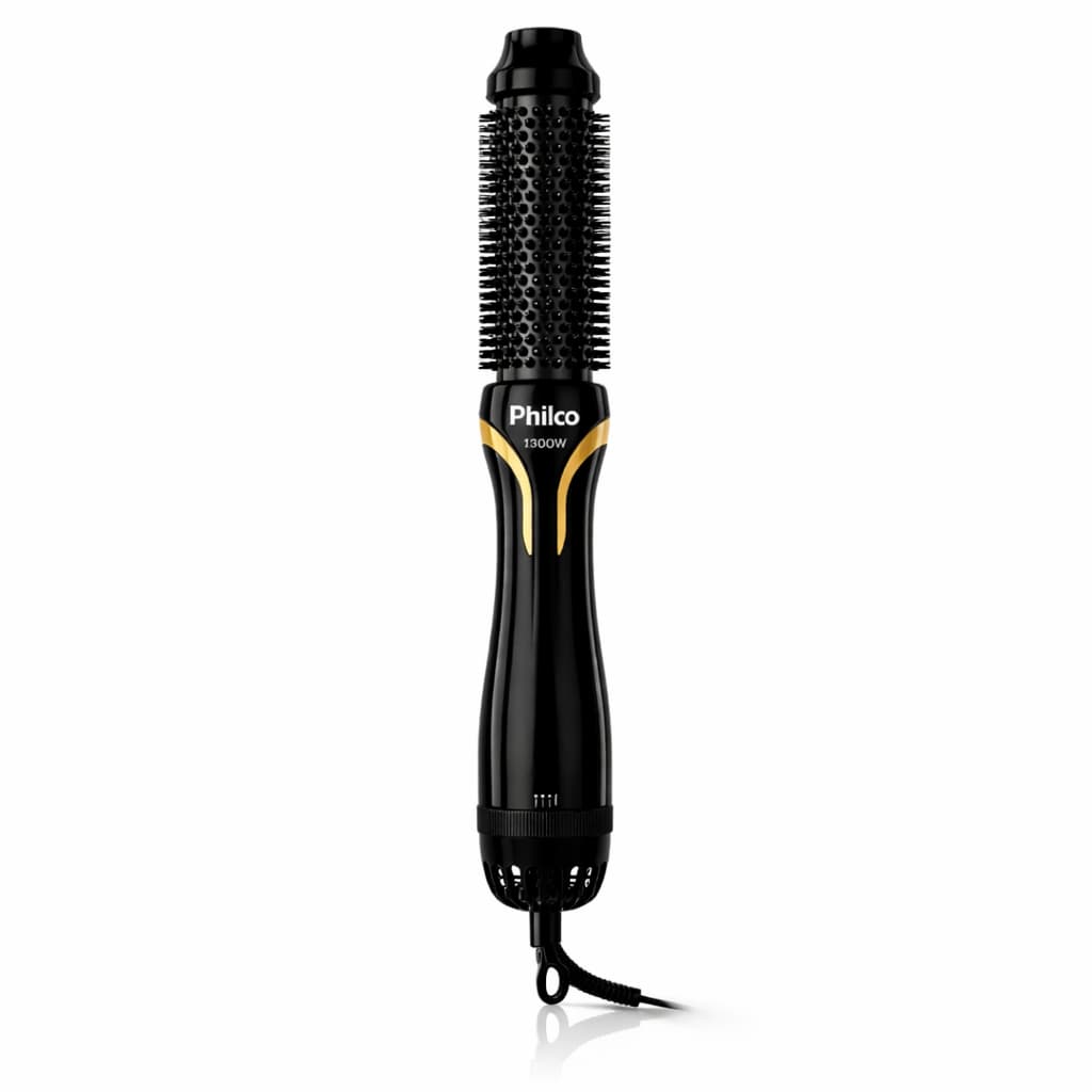 Escova Secadora Philco Profissional Íons Tourmaline 1300w Efeito de Salao Bivolt