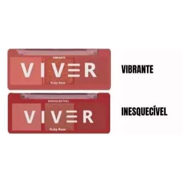 Trio De Sombras Paleta Viver Ruby Rose Maquiagem Para Olhos