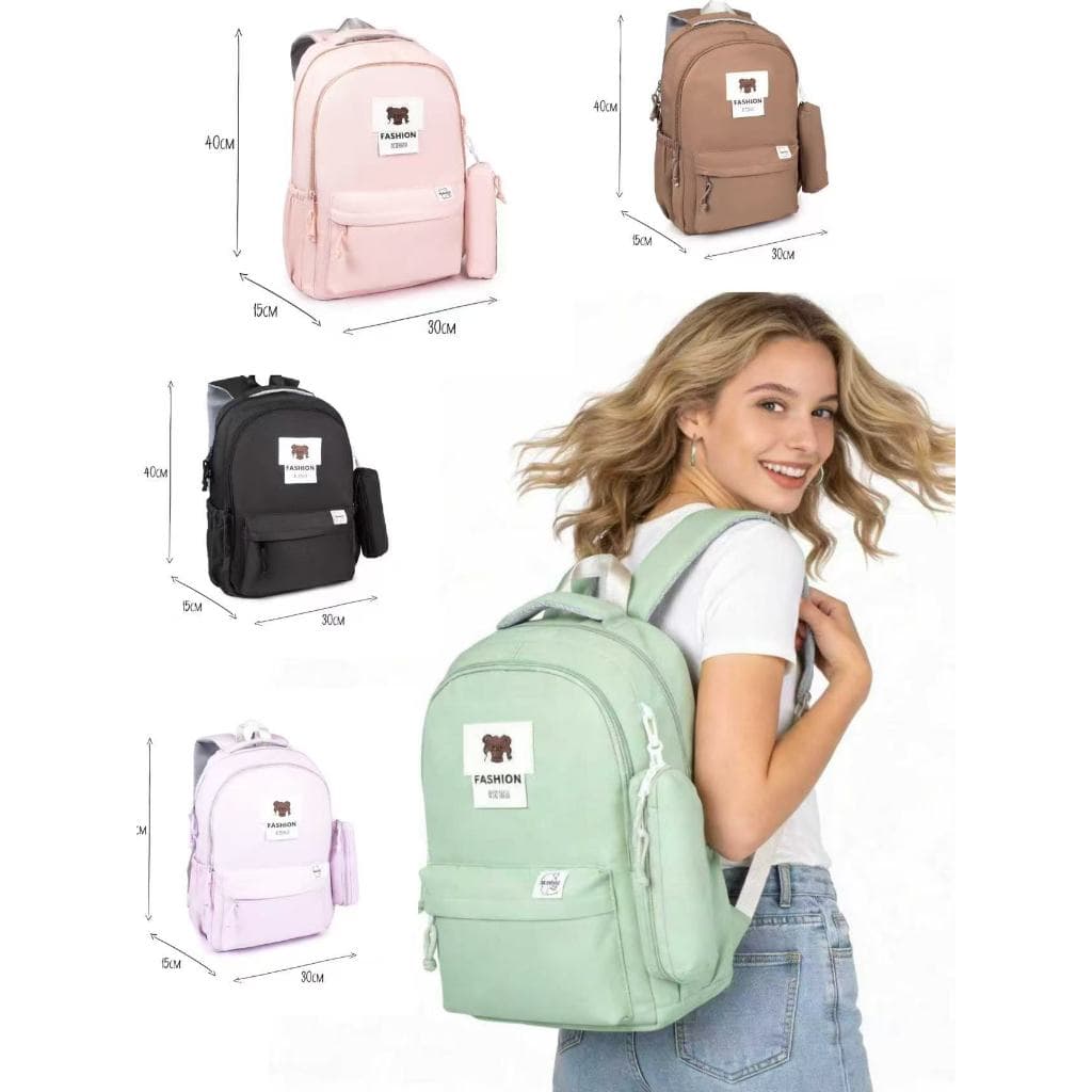Mochila estilo coreano de grande capacidade - conjunto de dois