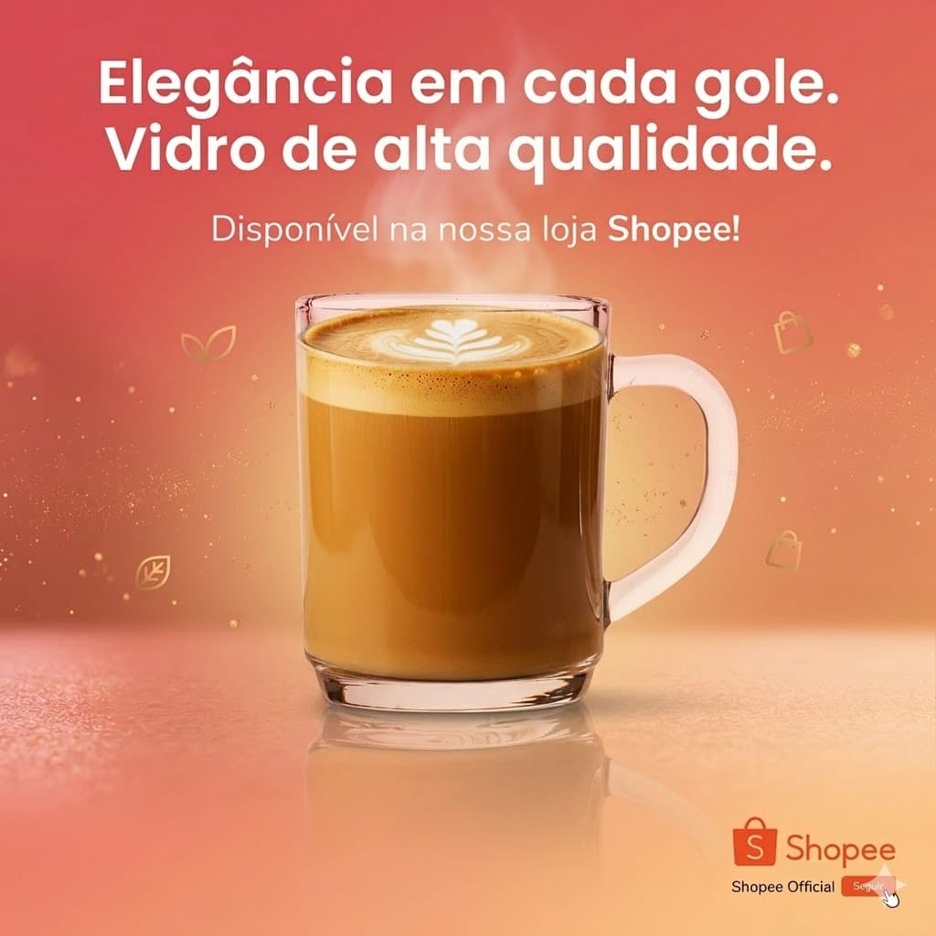 Kit 3 ou 6 Canecas Copo Vidro Clear 250ml Transparentes – Café Chá Cappuccino Cozinha Elegante