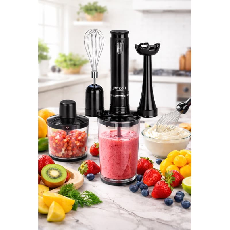 Batedeira Mixer Processador 3 em 1 para Alimentos - 127V, Potente, Pronta Entrega