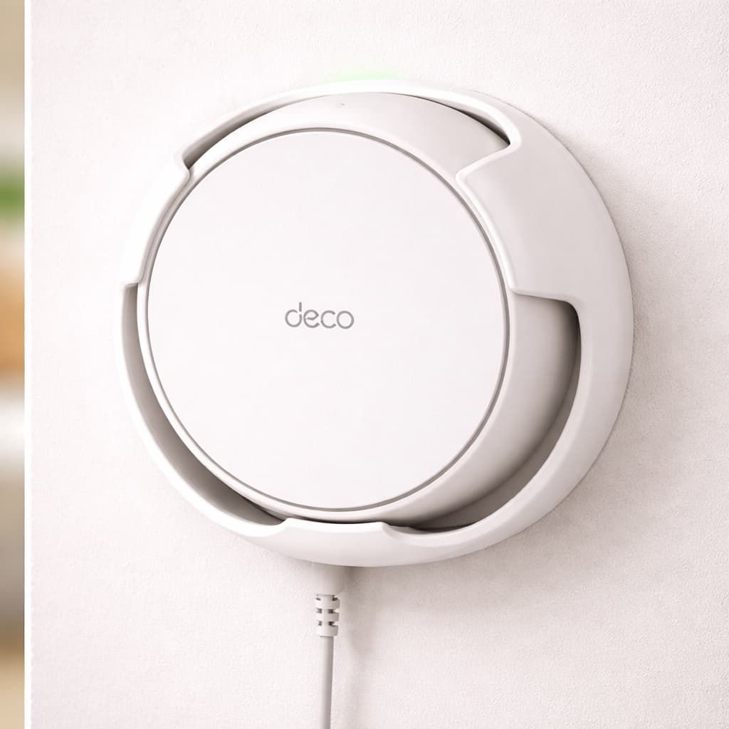 Suporte de parede TP Link Compativel com Deco 7 BE22/BE23/BE25/BE3600/BE5000 Mesh WiFi 7 l Organização