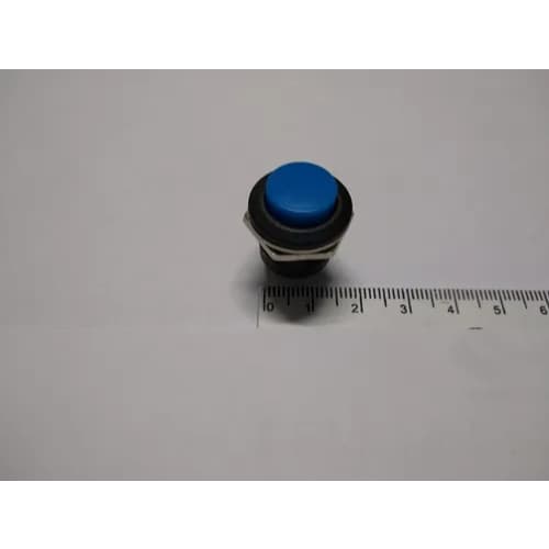 Kit 10 Peças Chave Push Button Azul R13-507 Tipo Start Botão Liga/Desliga