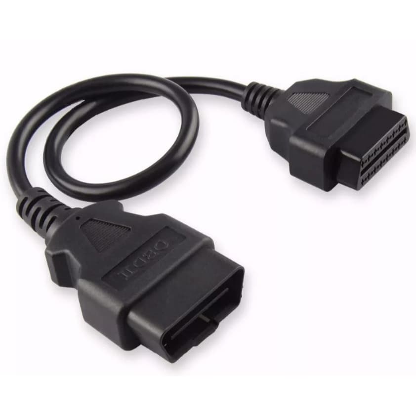 Cabo Extensor Obd2 16 Pinos Adaptador Obd2 33cm