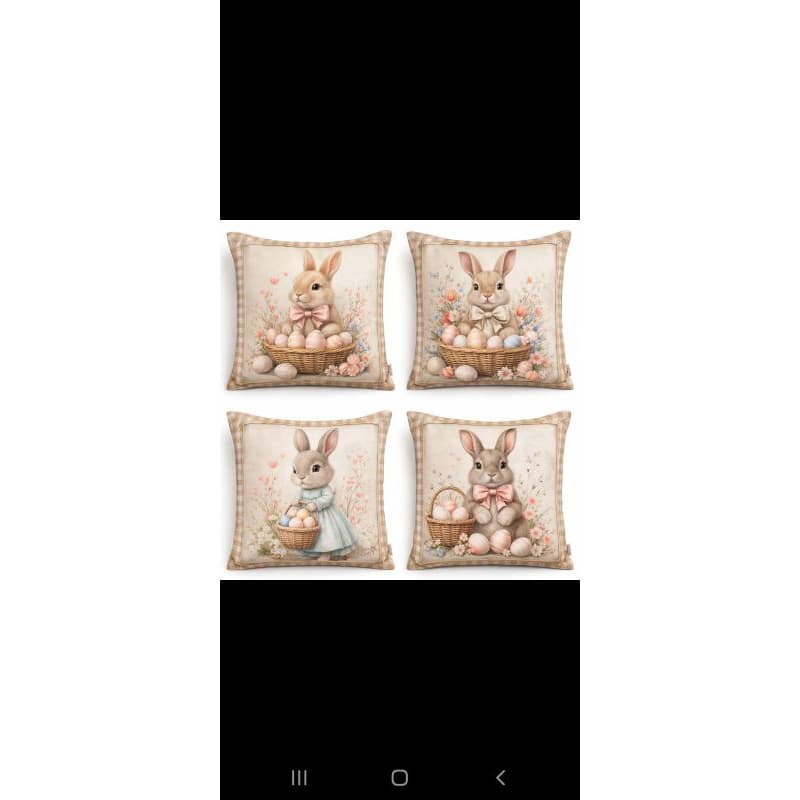 capas de almofada Páscoa feliz