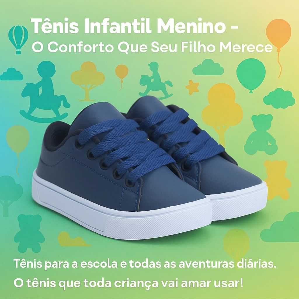 Tênis Menino Para Passeio | o Conforto Que Seu Filho Merece Para Escola Do 25 ao 36 | GARANTA AGORA!