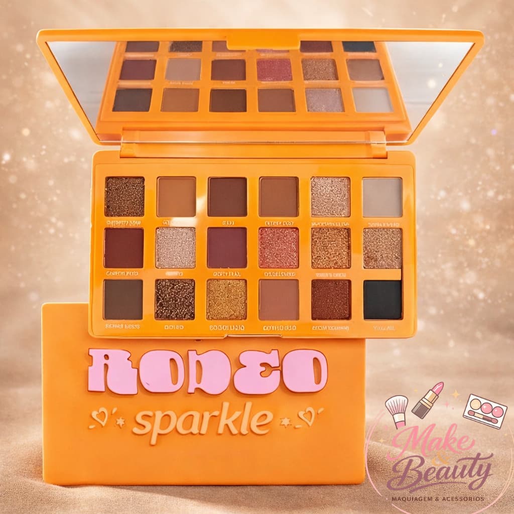 Paleta De Sombra 18 Cores Matte e Cintilante Rodeo Sparkle Ruby Rose HB F2610